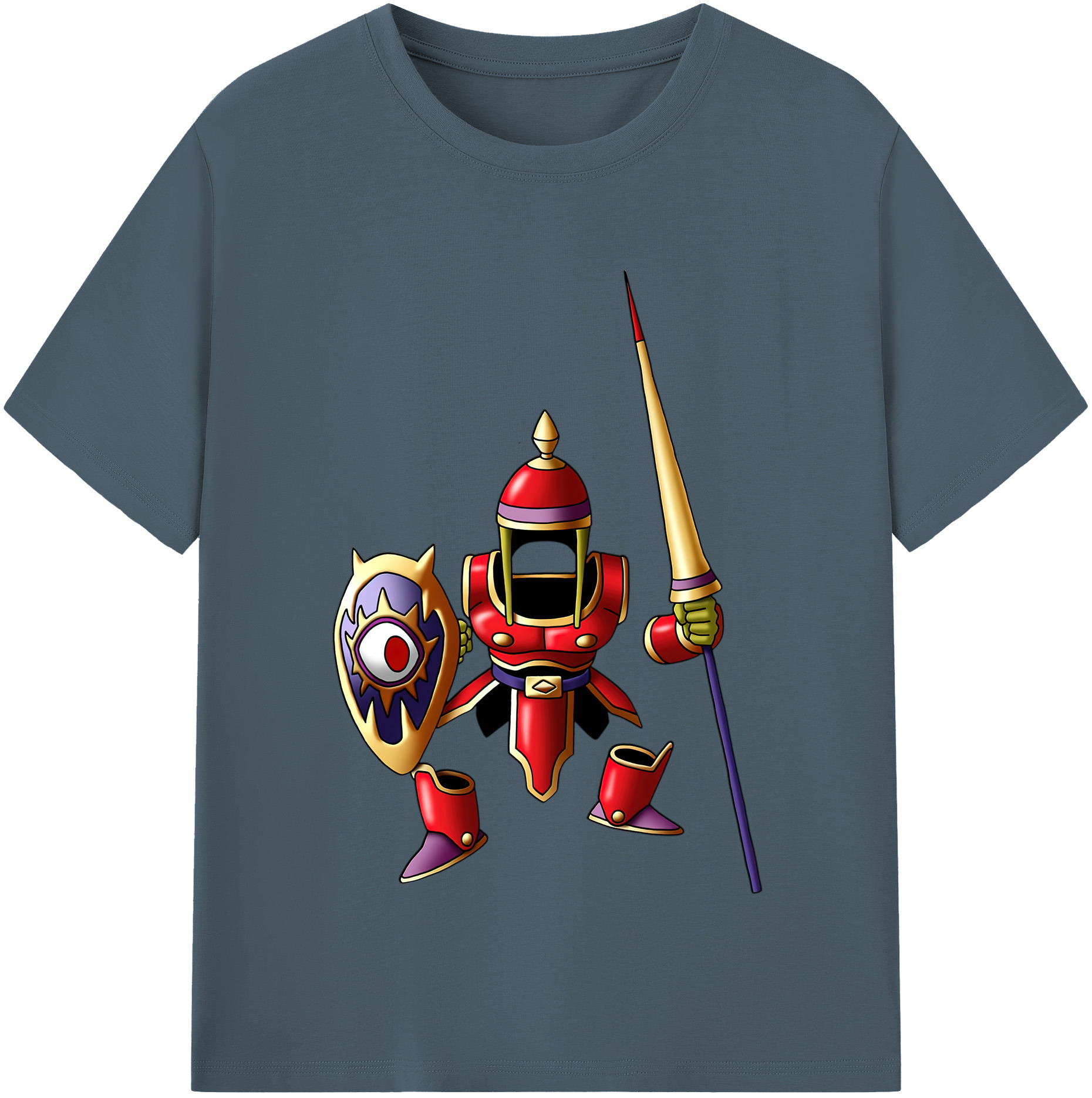 （画像用） ドラゴンクエスト Doragon Kuesuto Dragon Quest 綿100％半袖Tシャツ（フロントプリント）